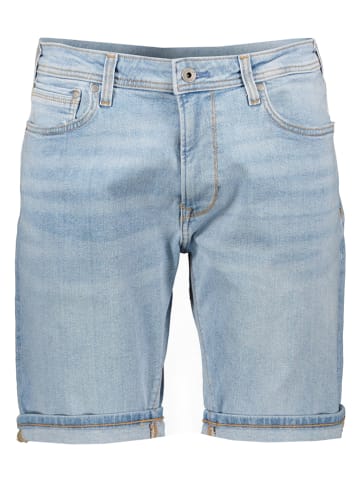 Pepe Jeans Szorty dżinsowe "Stansho" w kolorze błękitnym