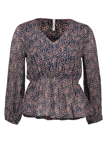 Pepe Jeans Bluse in Dunkelblau/ Bunt