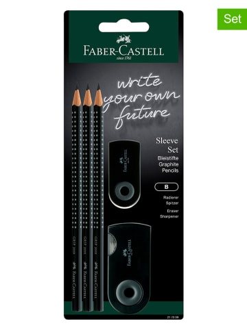 Faber-Castell 5tlg. Bleistift-Set "Sleeve" in Schwarz