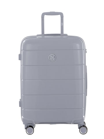 GYL Hardcase-Trolley in Hellgrau - (B)42 x (H)65 x (T)25 cm
