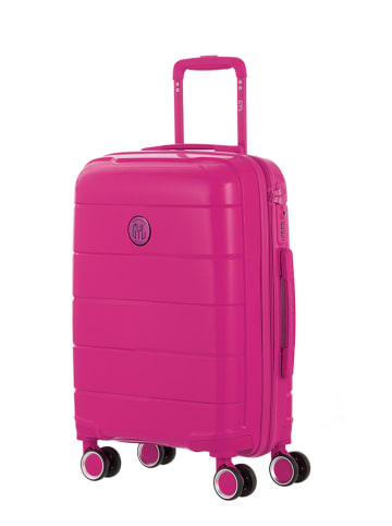 GYL Hardcase-Trolley in Pink - (B)32 x (H)55 x (T)22 cm