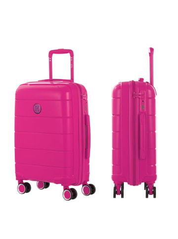 GYL Hardcase-Trolley in Pink - (B)32 x (H)55 x (T)22 cm