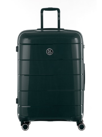 GYL Hardcase-Trolley in Dunkelgrün - (B)50 x (H)75 x (T)30 cm