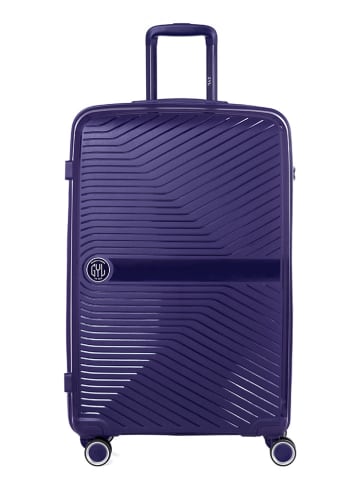 GYL Hardcase-trolley blauw - (B)50 x (H)75 x (D)30 cm
