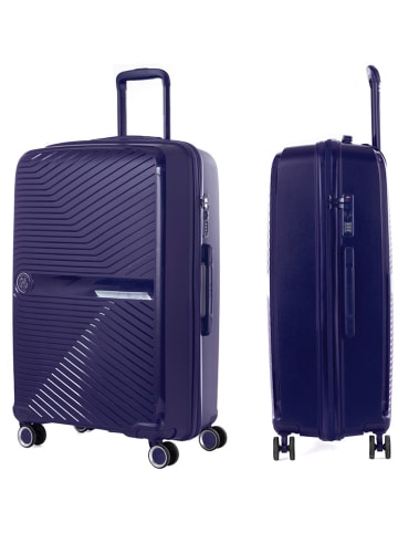 GYL Hardcase-trolley blauw - (B)50 x (H)75 x (D)30 cm