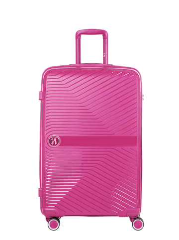 GYL Hardcase-Trolley in Pink - (B)50 x (H)75 x (T)30 cm