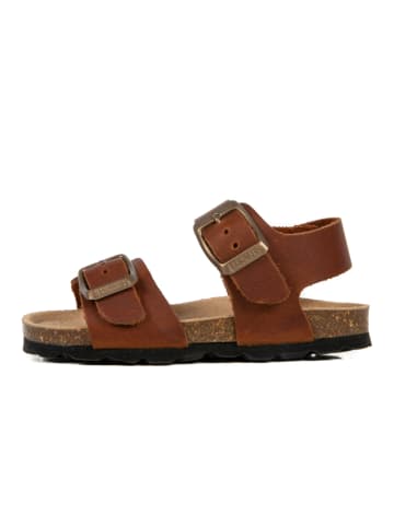 BABUNKERS Family Leder-Sandalen in Cognac