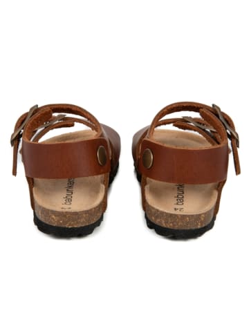 BABUNKERS Family Leder-Sandalen in Cognac