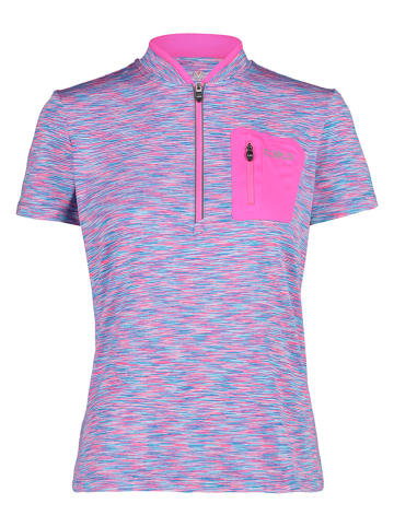 CMP Fietsshirt roze/blauw
