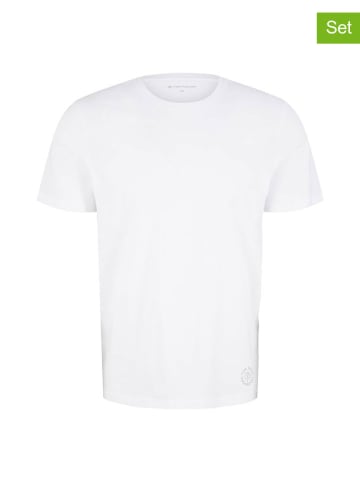 Tom Tailor 4er-Set: Shirts in Weiß