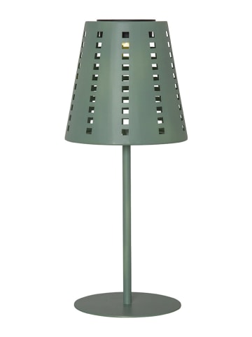 STAR Trading Solarna lampa stołowa LED "Sola" w kolorze zielonym - wys. 35 x Ø 15 cm