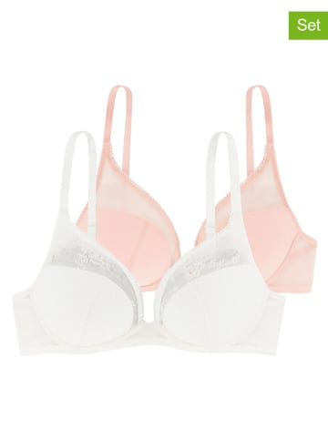 Dorina 2er-Set: Bügel-BHs "Taila" in Creme/ Rosé