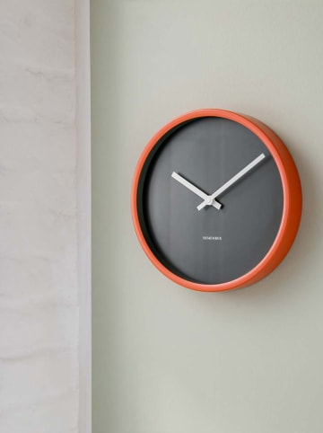 Remember Wanduhr "Mocca" in Anthrazit - Ø 30 cm