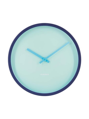 Remember Zegar ścienny "Aqua" w kolorze turkusowym - Ø 30 cm
