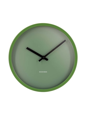 Remember Wanduhr "Forest" in Grün - Ø 30 cm
