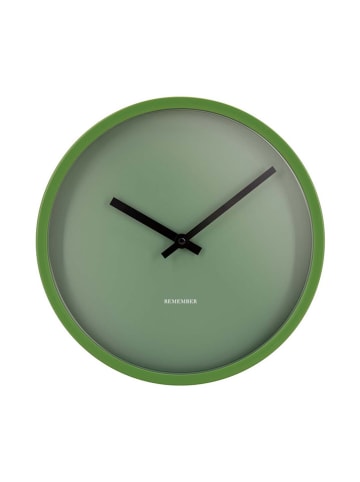 Remember Zegar ścienny "Forest" w kolorze zielonym - Ø 30 cm
