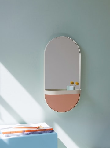 Remember Wandspiegel in Creme - (B)30,3 x (H)60 x (T)10,5 cm