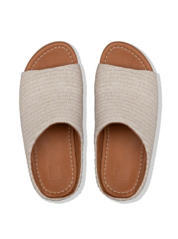 fitflop Klapki w kolorze beżowym na koturnie