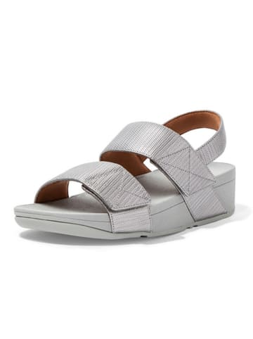 fitflop Sandały w kolorze srebrnym na koturnie