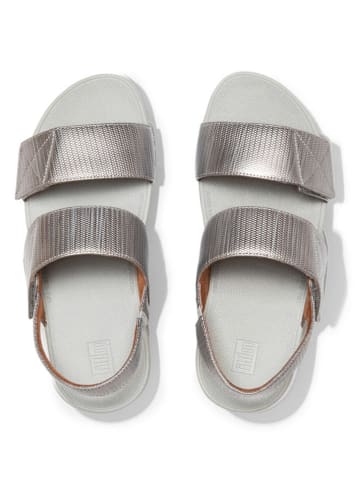 fitflop Sleehaksandalen zilverkleurig