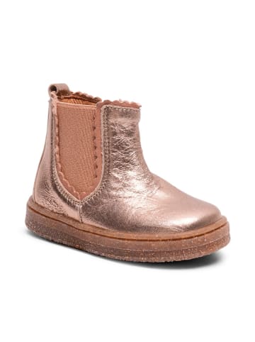 bisgaard Leder-Boots in Rosegold