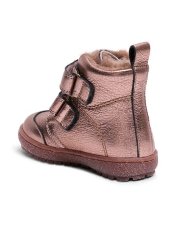bisgaard Leder-Boots in Rosegold