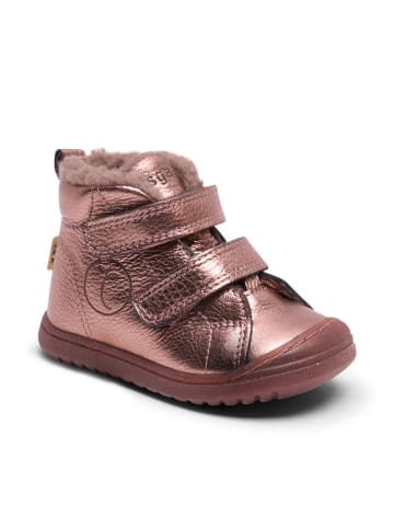 bisgaard Leren boots roségoudkleurig