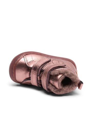bisgaard Leren boots roségoudkleurig