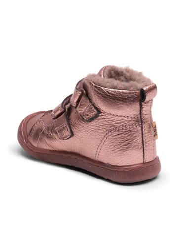 bisgaard Leren boots roségoudkleurig