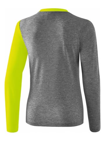 erima Trainingsshirt "5-C" in Grau/ Gelb
