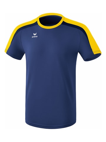 erima Koszulka sportowa "Liga 2.0" w kolorze granatowo-żółtym
