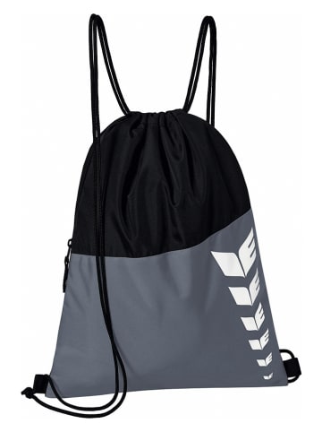 erima Turnbeutel "Six Wings" in Grau/ Schwarz - (B)40 x (H)50 cm