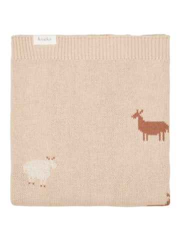 koeka Deken "Goat Valley" beige - (L)140 x (B)100 cm