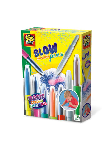 SES Blow airbrush-pennen "Magic Kleurwisseling" - 7 stuks - vanaf 5 jaar