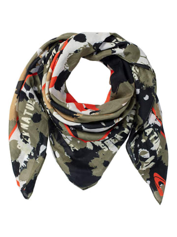Camel Active Sjaal oranje/rood/kaki - (L)100 x (B)100 cm