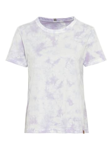 Camel Active Shirt in Flieder/ Weiß