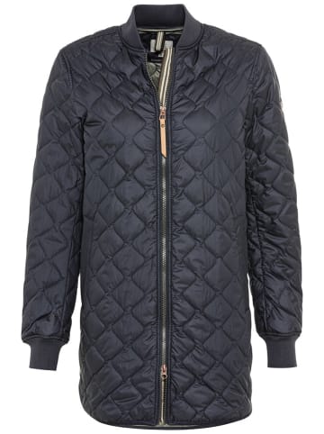 Camel Active Doorgestikte mantel donkerblauw
