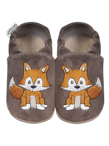 Hobea Skórzane buty "Fox" w kolorze ciemnobrązowym do raczkowania
