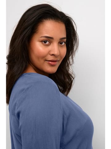 KAFFE curve Bluse "Ami" in Blau