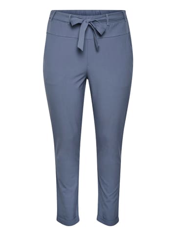 KAFFE curve Spodnie "Jia" w kolorze niebieskim