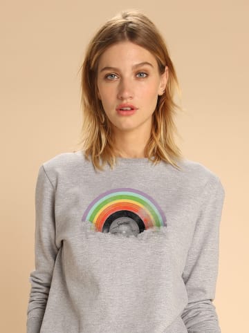 WOOOP Sweatshirt "Rainbow Classics" in Grau