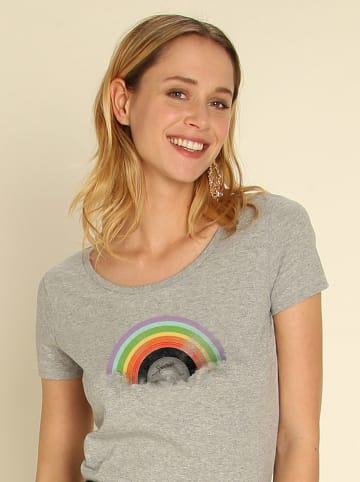 WOOOP Koszulka "Rainbow Classics" w kolorze szarym