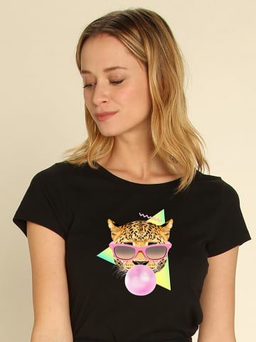 WOOOP Koszulka "Bubble Gum Leo" w kolorze czarnym