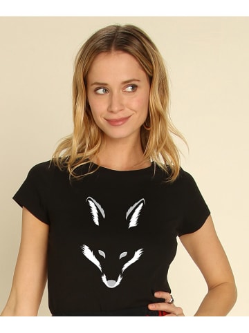 WOOOP Koszulka "Foxy Shape" w kolorze czarnym
