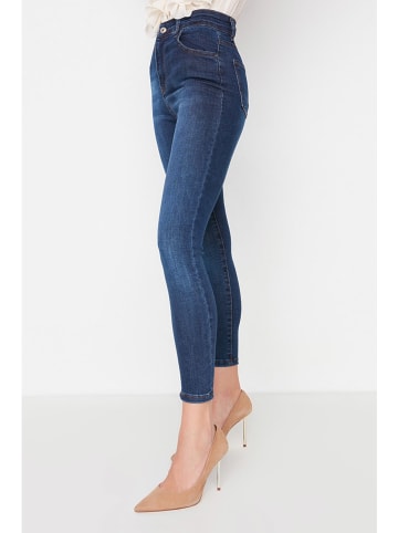 trendyol Spijkerbroek - skinny fit - donkerblauw