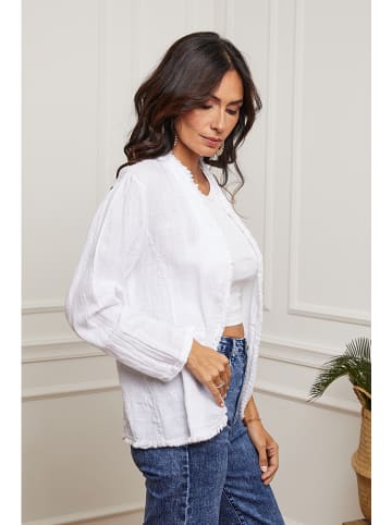 La Compagnie Du Lin Linnen vest wit