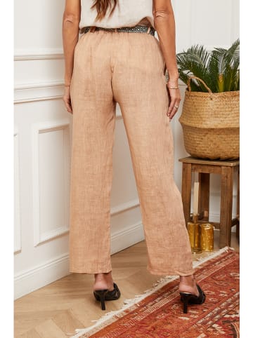 Joséfine Linnen broek camel