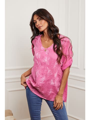 Joséfine Linnen blouse roze