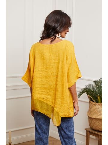 Plume Leinen-Bluse in Gelb