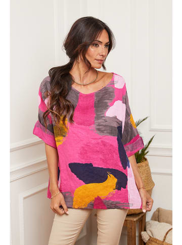 Fleur de Lin Leinen-Bluse "Krik" in Pink